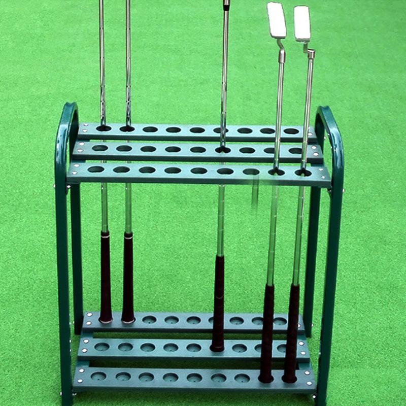 Support de club de golf métallique et bois