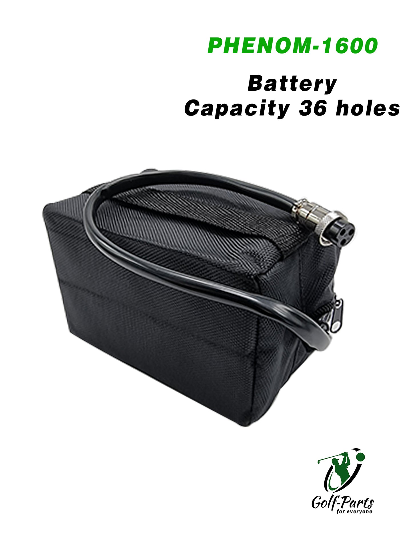 batterie noire pour chariot de golf 36 trous dans la catégorie accessoires de golf