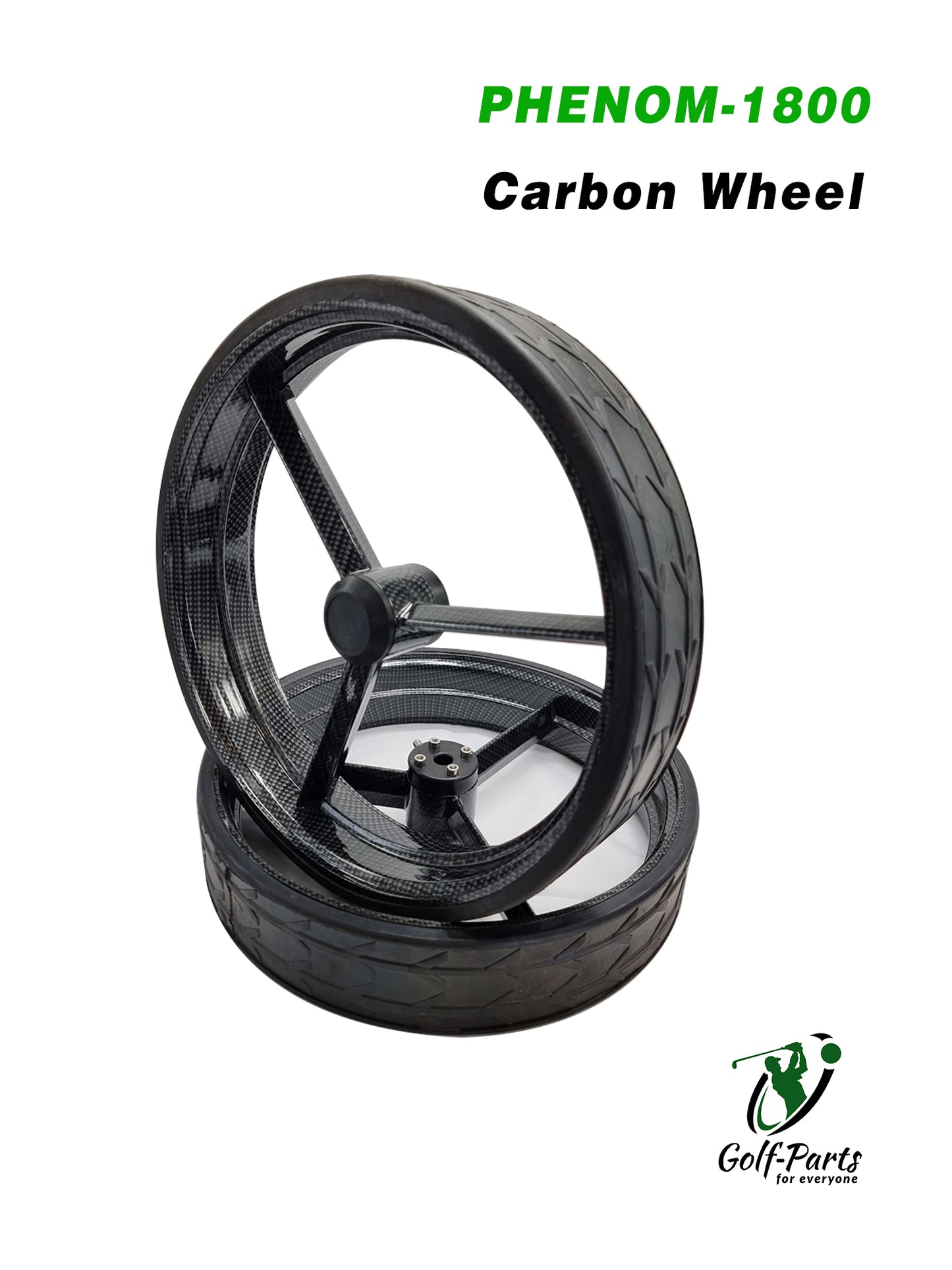 Roues en carbone pour chariot de golf électrique PHENOM-1800