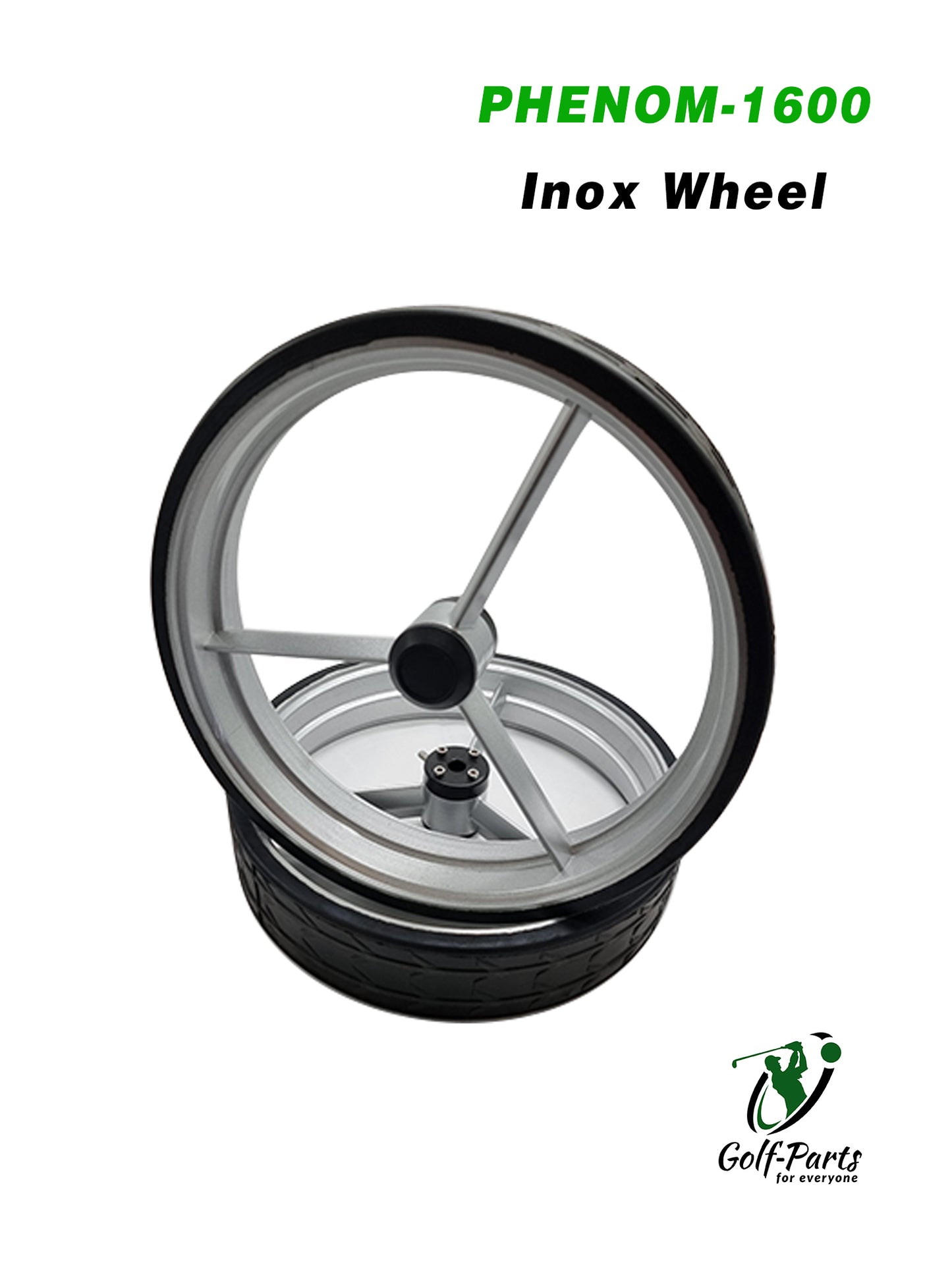 Roues en INOX pour chariot de golf électrique PHENOM-1600